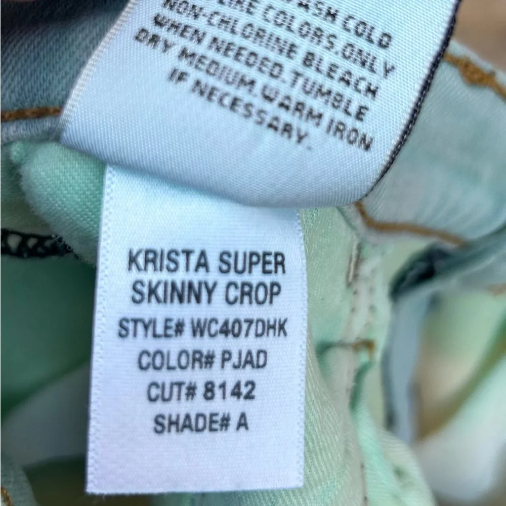 NWOT-Sz 29 Crop Krista Hudson dip dye jeans